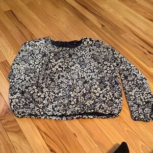 Tommy Hilfiger Black and White Floral Blouse